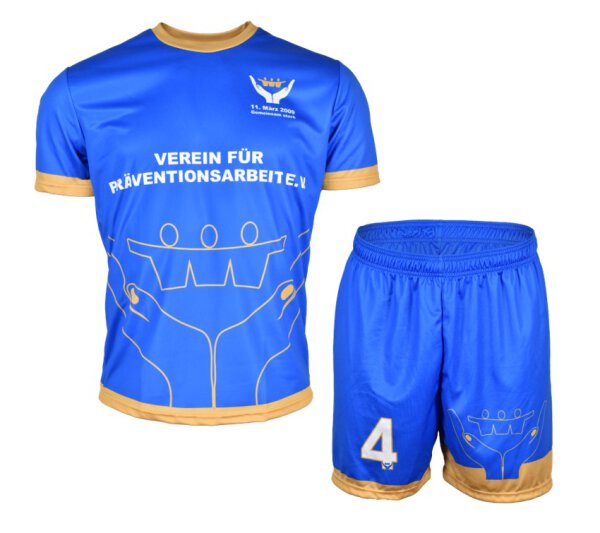 Fußballteam Verein für Präventionsarbeit Trikotsatz Damen Herren unisex